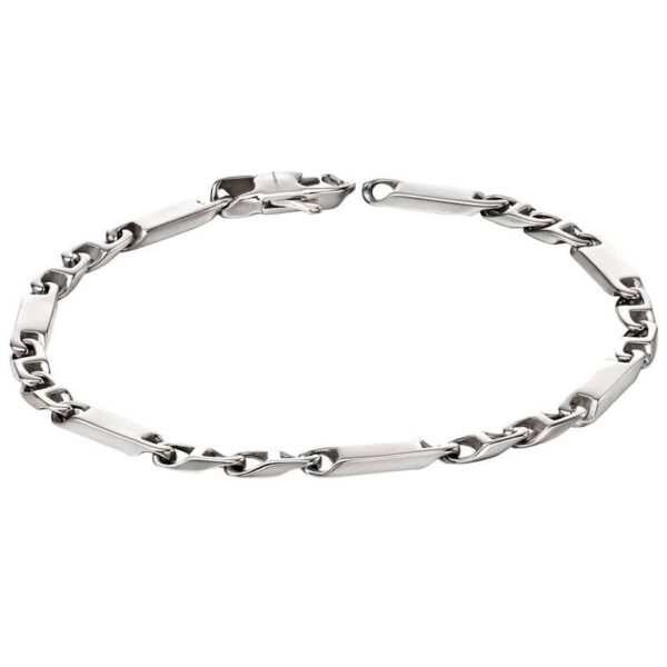 Fred Bennett B5142 Men’s Stainless Steel Bar Link Chain Bracelet