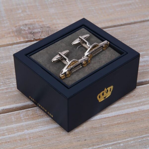 Harvey Makin HM234 Gold and Silver Cufflinks – Cars