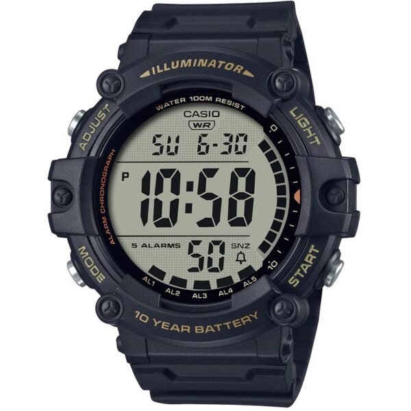Casio AE-1500WHX-1AVDF Men’s Illuminator Silicone Watch