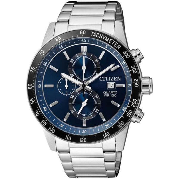 Citizen AN3600-59L Men’s Chronograph Blue Dial Bracelet Watch