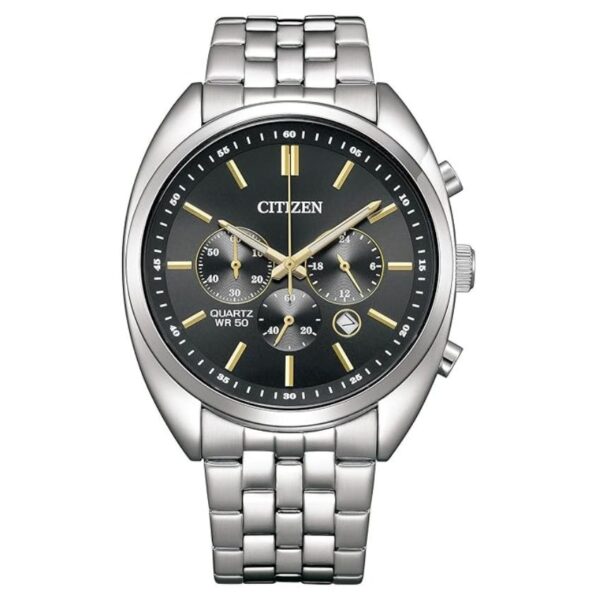 Citizen AN8210-56E Men’s Chronograph Silver-Tone Stainless Steel Bracelet Watch