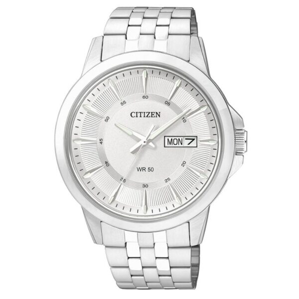Citizen BF2011-51A Men’s Silver Dial Silver Bracelet Quartz Dress Watch