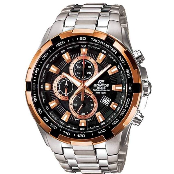 Casio Gent’s EF-539D-1A5VUDF Edifice Black Dial Stainless Steel Watch