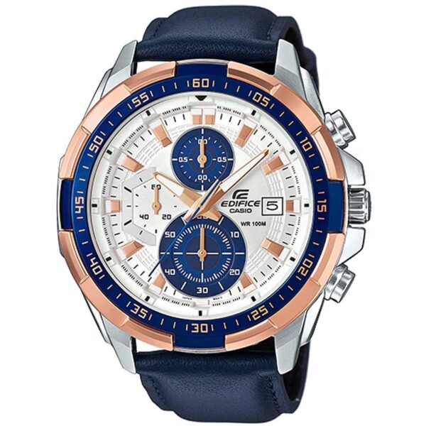 Casio EFR-539L-7CVUDF Men’s Chronograph Blue Leather Edifice Watch