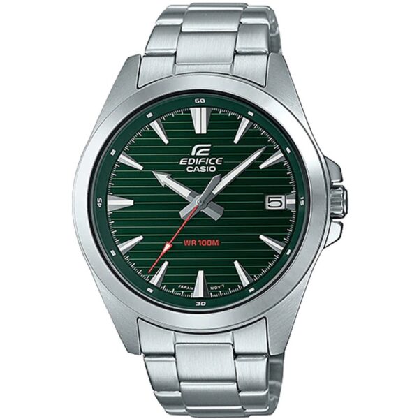 Casio EFV-140D-3AVUDF Men’s Edifice Green Dial Stainless Steel Medium Watch