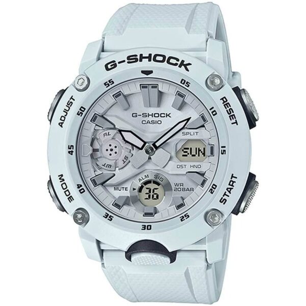 Casio Gent’s GA-2000S-7ADR G-Shock Carbon Core Guard White Resin Watch