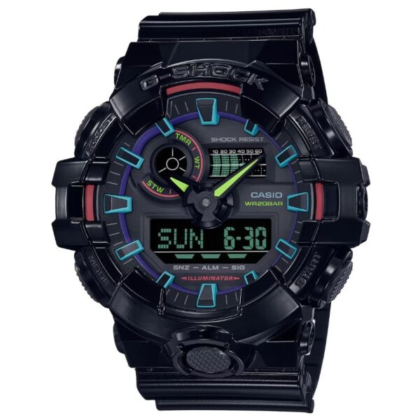 Casio GA-700RGB-1ADR G-Shock Men’s Multicolor Dial Watch