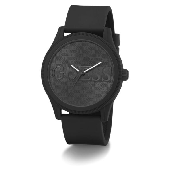 Guess GW0780G3 Men’s Black Minimalist Dial Silicone Watch