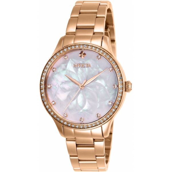 Invicta 28057 Women’s Wildflower Quartz 3 Hand White Dial Watch