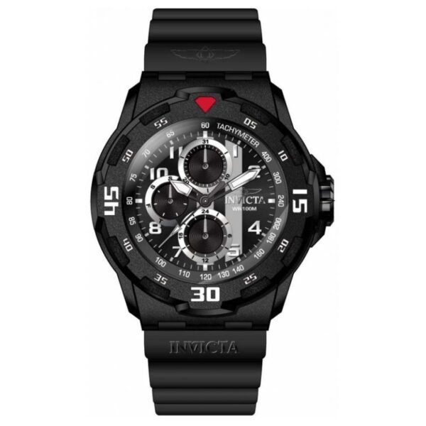 Invicta INV46397 Men’s Coalition Forces Chronograph Black Silicone Rubber Strap Watch