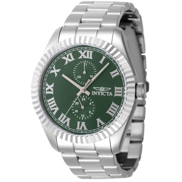 Invicta INV47422 Men’s Specialty Quartz Green Dial Stainless Steel Bracelet Watch