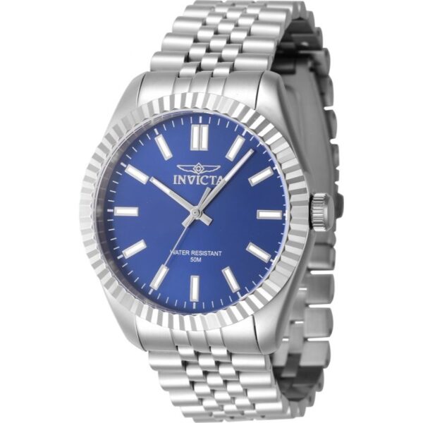 INV47481 Men’s Specialty Blue Dial Stainless Steel Bracelet Quartz Watch