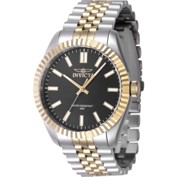 nvicta 47483 Men’s Specialty Black Dial Two-Tone Bracelet Watch
