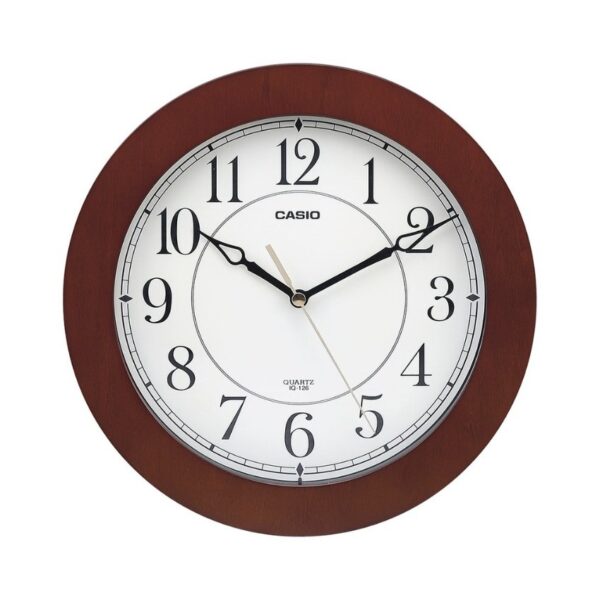 Casio IQ-126-5DF Thinline Quartz Marron Resin Frame and Beige Dial