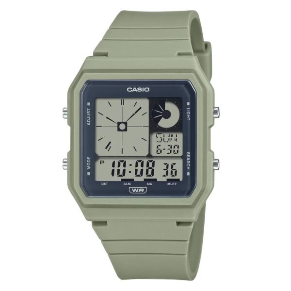 Casio LF-20W-3ADF Unisex Vintage Pop Digital Khaki Resin Band Watch