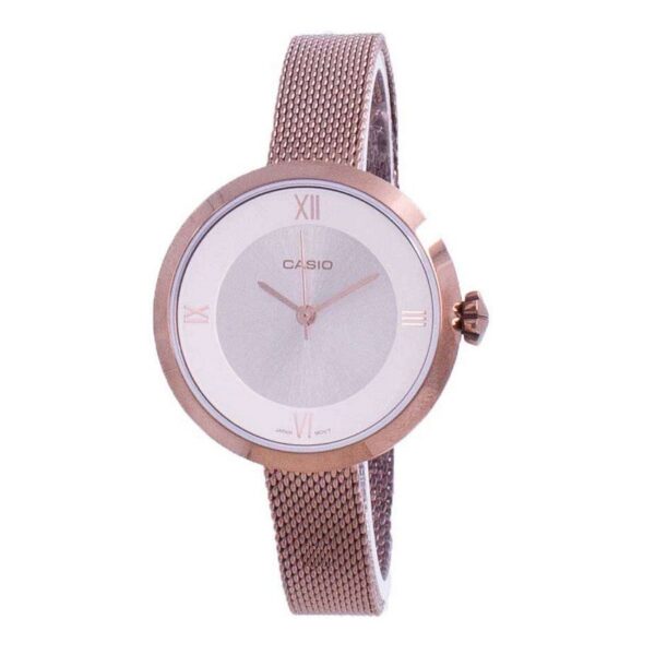 Casio LTP-E154MR-9ADF Women’s Enticer Mesh Bracelet Watch