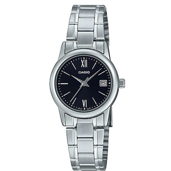 Casio LTP-V002D-1B3UDF Women’s Black Dial Stainless Steel Small Watch