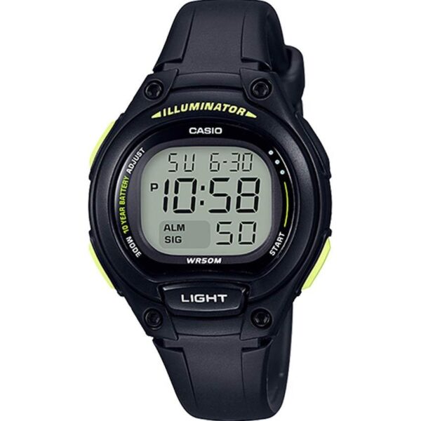 Casio LW203-1BV Women’s Easy To Read Digital All Black Medium Watch