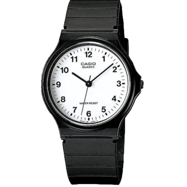 Casio MQ-24-7BLDF Men’s Classic White Dial Black Resin Strap Small Watch