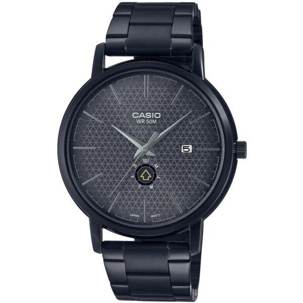 Casio MTP-B125B-8AVDF Men’s Enticer Day Indicator Black Bracelet Watch