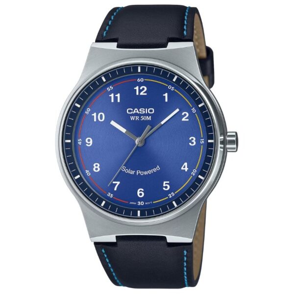 Casio MTP-RS105L-2BVDF Men’s Solar Powered Leather Watch