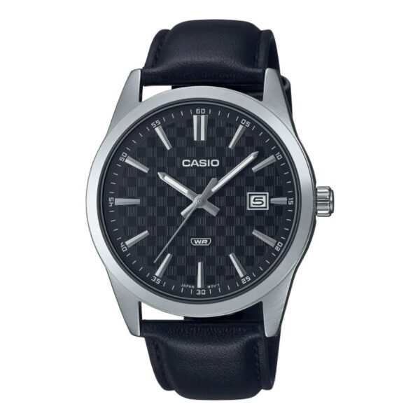 Casio MTP-VD03L-1AUDF Men’s Analog Black Dial Genuine Leather Watch