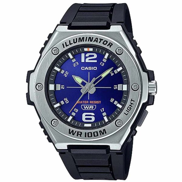 Casio MWA-100H-2AVDF Men’s Analog Blue Dial Resin Strap Watch