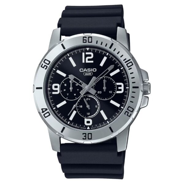 Casio MTP-VD300-1BUDF Men’s Enticer Black Resin Sports Watch