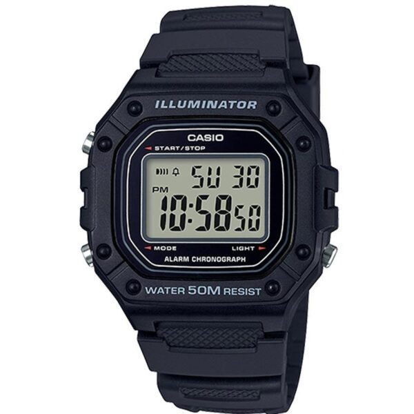 Casio W218H-1AV Men’s Chronograph Illuminator Digital Medium Watch