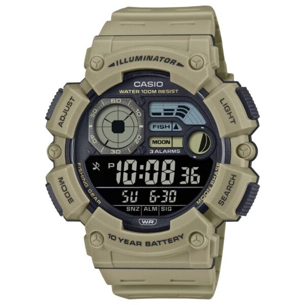 Casio WS-1500H-5BVDF Men’s Illuminator Heavy Duty Rubber Watch