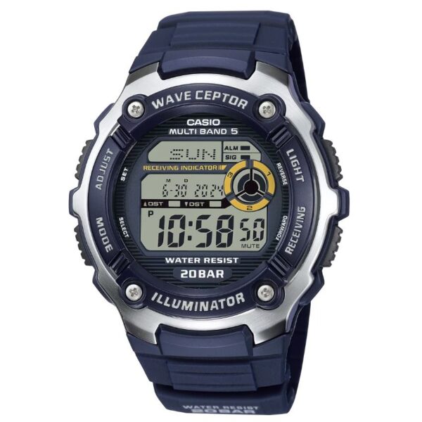 Casio WV-200R-2AJF Men’s Wave Ceptor Digital Blue Resin Watch
