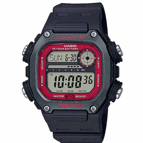 Casio DW-291H-1BVDF Men’s Red Dial Resin Strap Digital Watch