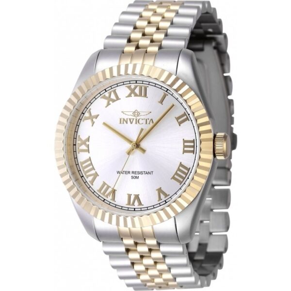 Invicta INV47402 Men’s Specialty Quartz Stainless Steel Case Silver Dial Two-Tone Bracelet Watch