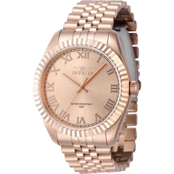 Invicta INV47407 Men’s Specialty Quartz Stainless Steel Case Red Dial Stainless Steel Bracelet Watch
