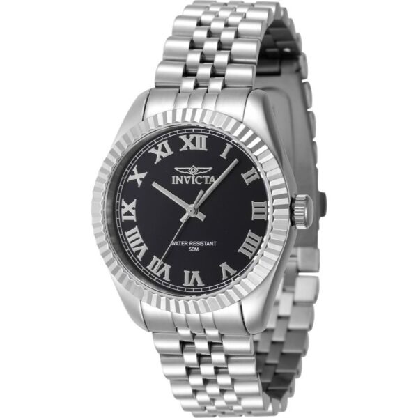 Invicta INV47408 Women’s Specialty Quartz Stainless Steel Case Black Dial Stainless Steel Bracelet Watch