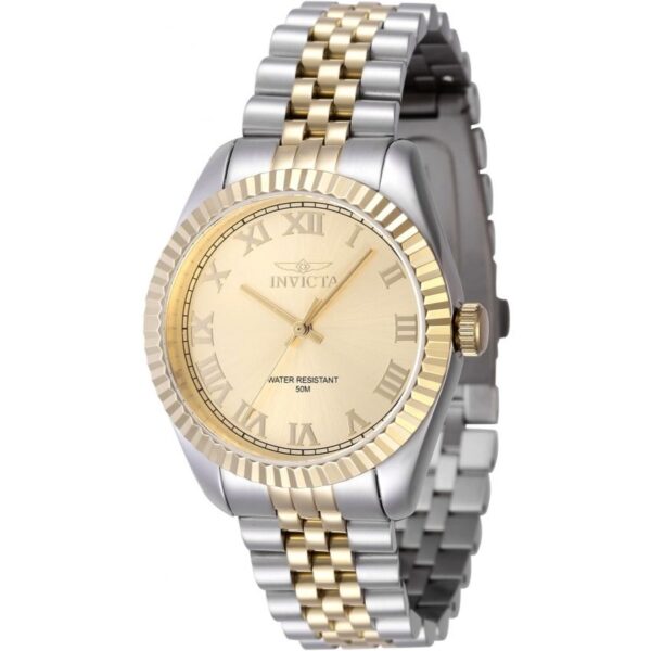 Invicta INV47416 Women’s Specialty Quartz Stainless Steel Case Gold Dial Two-Tone Stainless Steel Bracelet Watch