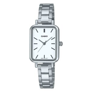 Casio LTP-V009D-7EUDF Women’s Rectangular Silver Stainless Steel Watch