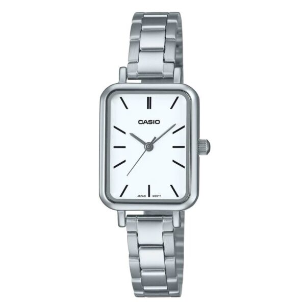 Casio LTP-V009D-7EUDF Women’s Rectangular Silver Stainless Steel Watch