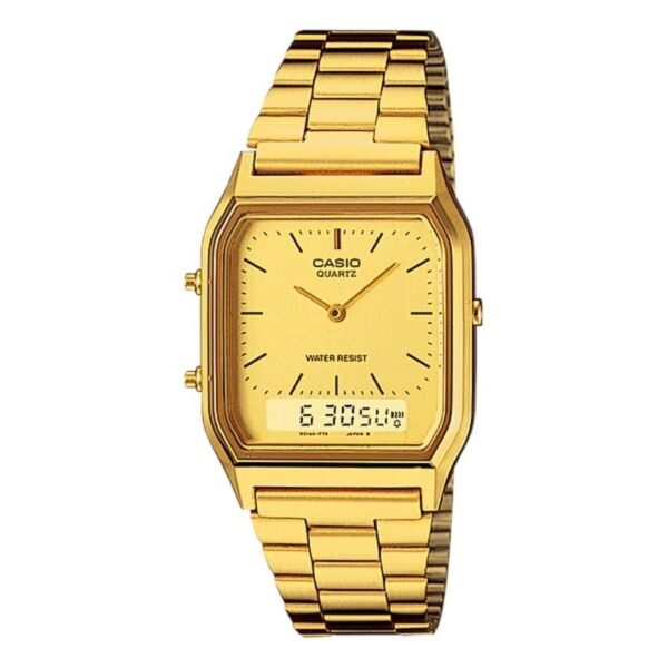 Casio AQ-230GA-9DMQ Unisex Casual Vintage Gold Watch
